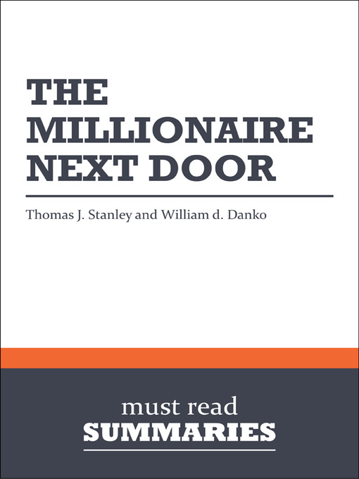 Millionaire Next Door Epub